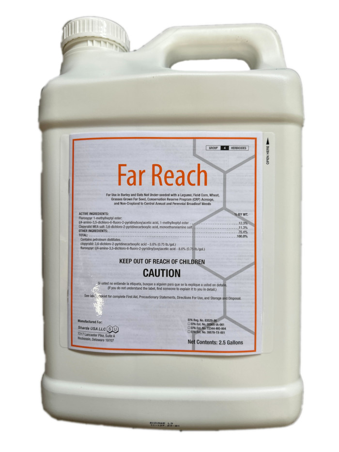 (image for) Far Reach Herbicide - 2.5 Gallons, similar to WideMatch (fluroxypyr, clopyralid)